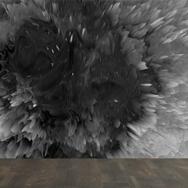 Dark Color Blowout Effect Mural Water Resistant Wall Covering for House Interior Clearhalo 'Wall Decor' 'Wall Mural' 1758993