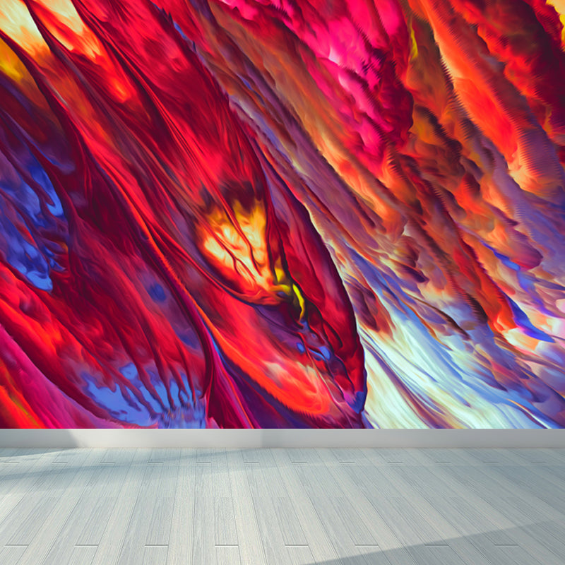 Dark Color Blowout Effect Mural Water Resistant Wall Covering for House Interior Clearhalo 'Wall Decor' 'Wall Mural' 1758998