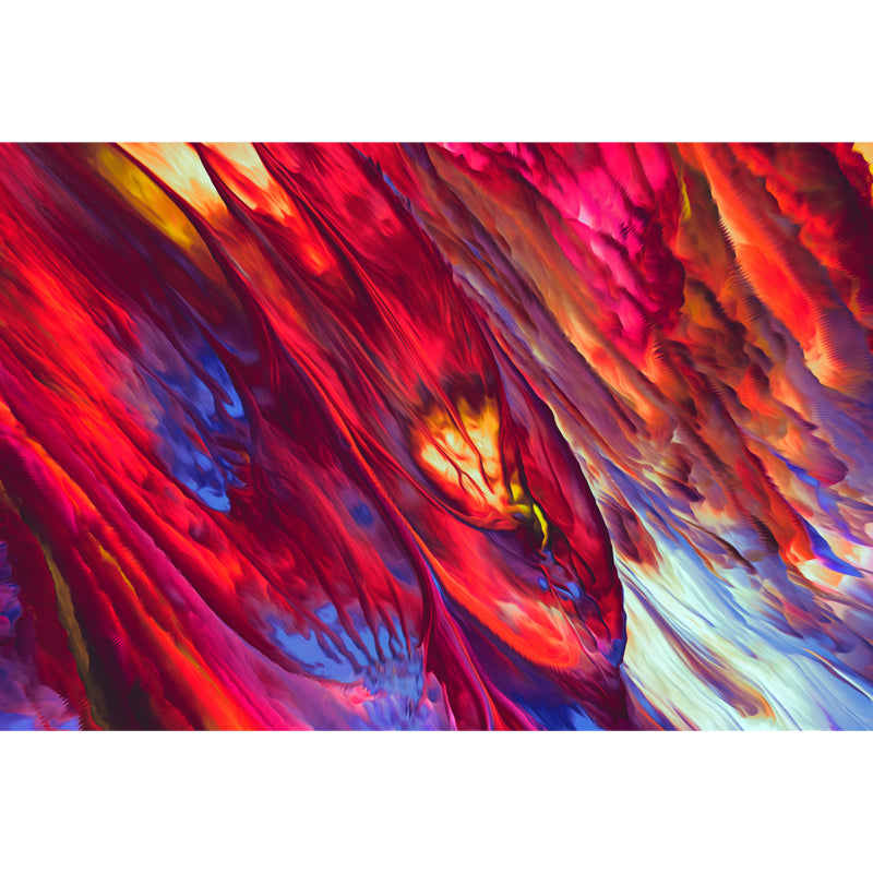 Dark Color Blowout Effect Mural Water Resistant Wall Covering for House Interior Clearhalo 'Wall Decor' 'Wall Mural' 1758999