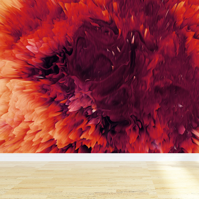 Dark Color Blowout Effect Mural Water Resistant Wall Covering for House Interior Clearhalo 'Wall Decor' 'Wall Mural' 1759002