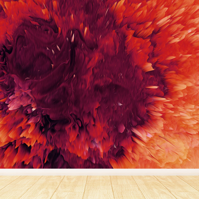 Dark Color Blowout Effect Mural Water Resistant Wall Covering for House Interior Clearhalo 'Wall Decor' 'Wall Mural' 1759003