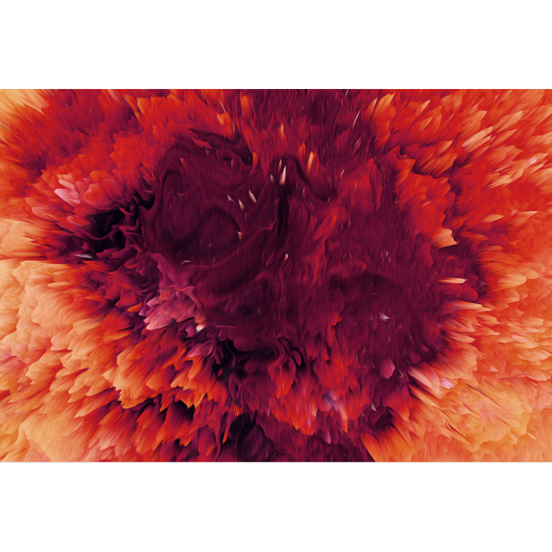 Dark Color Blowout Effect Mural Water Resistant Wall Covering for House Interior Clearhalo 'Wall Decor' 'Wall Mural' 1759004