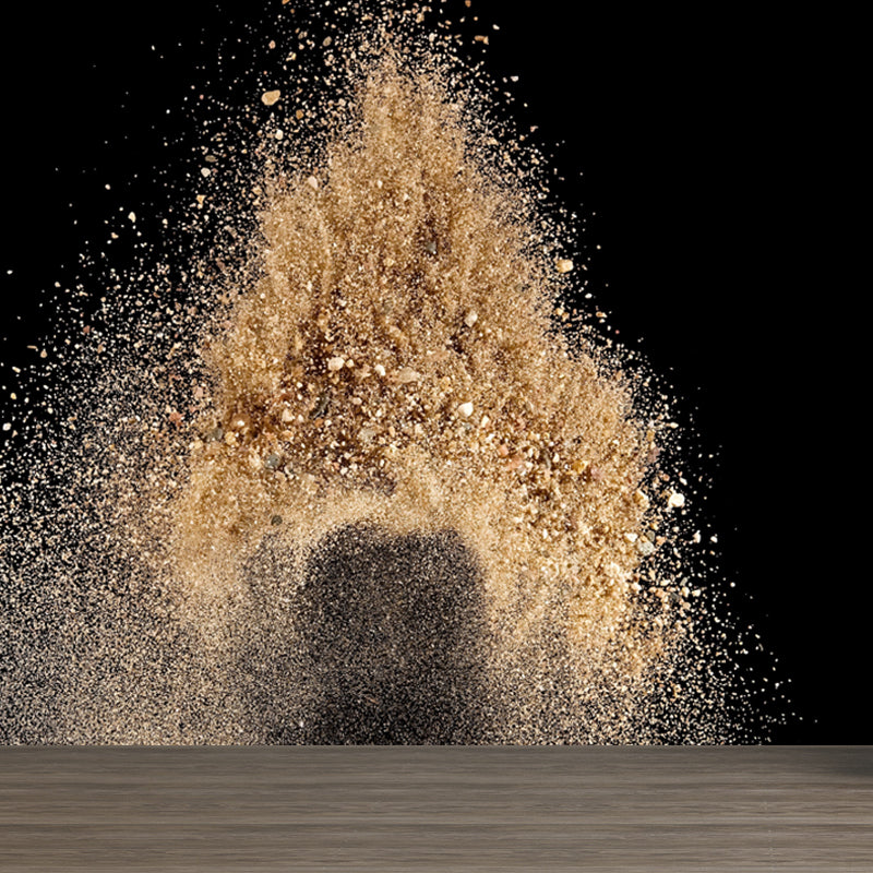 Explosion Pattern Wall Mural Bright Color Modern Creative Wall Decor for Living Room Brown Clearhalo 'Wall Decor' 'Wall Mural' 1759016