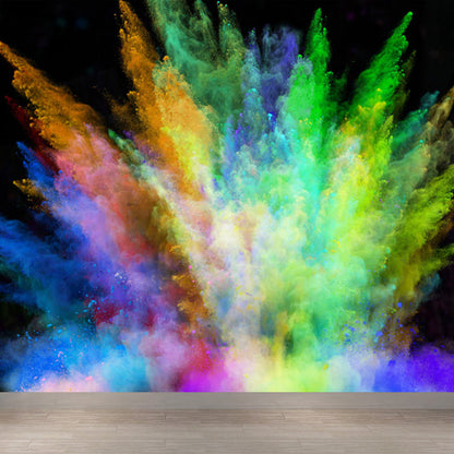 Explosion Pattern Wall Mural Bright Color Modern Creative Wall Decor for Living Room Green Clearhalo 'Wall Decor' 'Wall Mural' 1759021