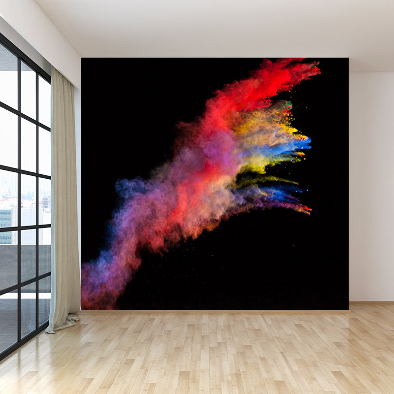 Explosion Pattern Wall Mural Bright Color Modern Creative Wall Decor for Living Room Clearhalo 'Wall Decor' 'Wall Mural' 1759032