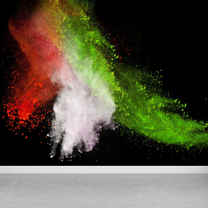 Photography Abstract Burst Print Mural Decal Big Wall Art for Sitting Room, Custom Made Clearhalo 'Wall Decor' 'Wall Mural' 1759052