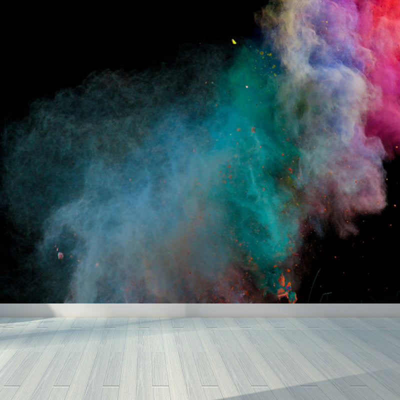 Huge Burst Wallpaper Mural Boys Room Abstract Wall Covering in Multi-Color, Washable Blue Clearhalo 'Wall Decor' 'Wall Mural' 1759081