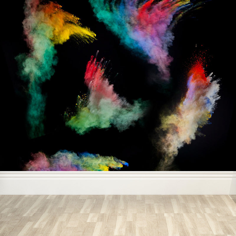 Cool Burst Print Mural Wallpaper Living Room Abstract Wall Art, Custom Size Available Green Clearhalo 'Wall Decor' 'Wall Mural' 1759126