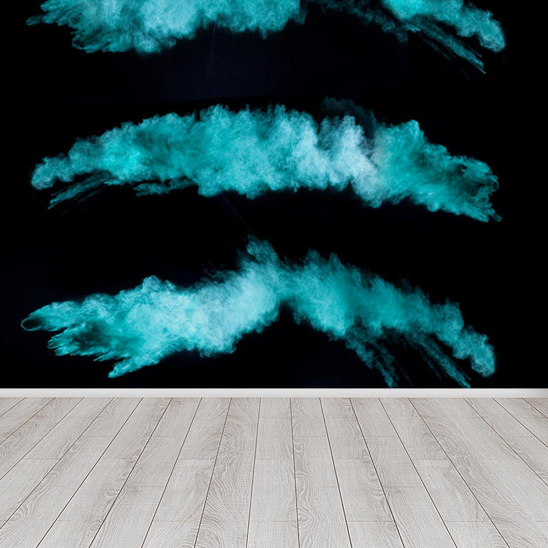 Cool Burst Print Mural Wallpaper Living Room Abstract Wall Art, Custom Size Available Blue Clearhalo 'Wall Decor' 'Wall Mural' 1759131