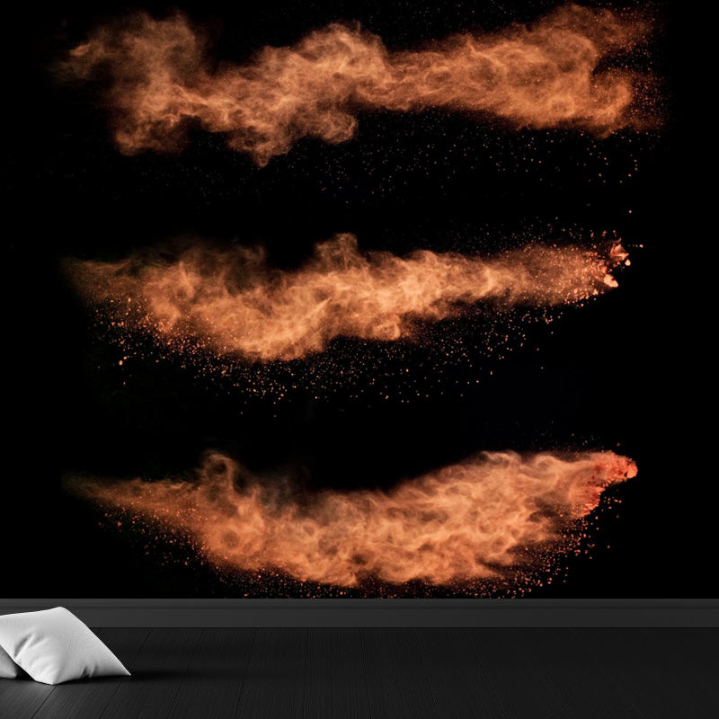 Cool Burst Print Mural Wallpaper Living Room Abstract Wall Art, Custom Size Available Brown Clearhalo 'Wall Decor' 'Wall Mural' 1759136