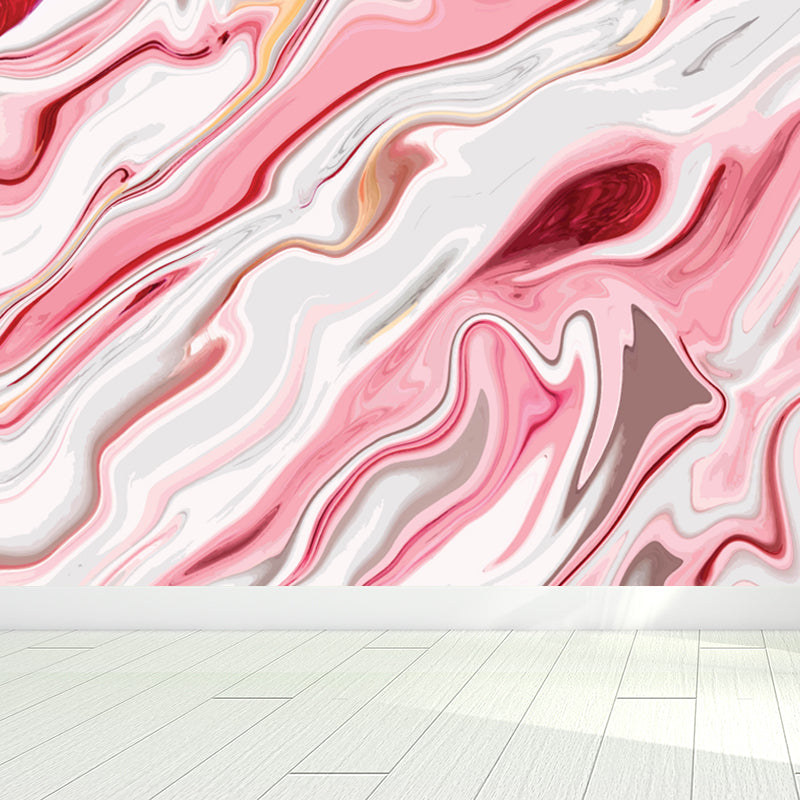 Moisture Resistant Magma Wallpaper Mural Modern Non-Woven Wall Covering, Custom Print Clearhalo 'Wall Decor' 'Wall Mural' 1759148