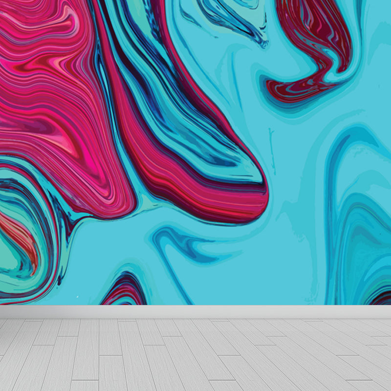 Moisture Resistant Magma Wallpaper Mural Modern Non-Woven Wall Covering, Custom Print Clearhalo 'Wall Decor' 'Wall Mural' 1759158