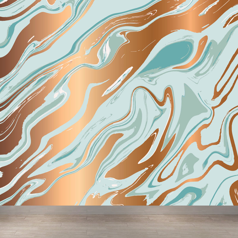 Large Flow Pattern Mural Decal Stain Resistant Contemporary Living Room Wall Art Clearhalo 'Wall Decor' 'Wall Mural' 1759168