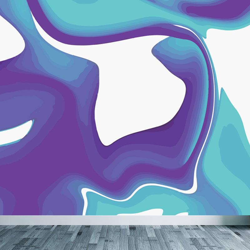 Large Flow Pattern Mural Decal Stain Resistant Contemporary Living Room Wall Art Clearhalo 'Wall Decor' 'Wall Mural' 1759183