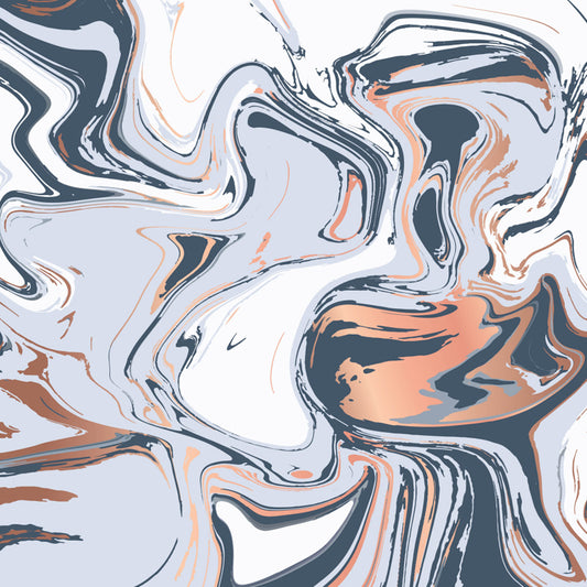 Abstract Water Print Wall Mural Modernism Non-Woven Material Wall Art in Light Color