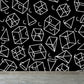 Whole Geometric Shapes Wallpaper Mural Black and White Non-Woven Wall Covering for Decor, Custom Clearhalo 'Wall Decor' 'Wall Mural' 1759303