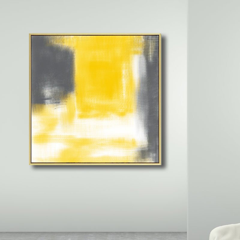 Modern Art Style Abstract Painting Canvas Light Color Watercolor Wall Decor, Multiple Sizes Grey Clearhalo 'Arts' 'Canvas Art' 1759459