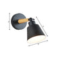 Rotatable Dining Room Bucket Wall Light Metal One Light Modern Style Wall Sconce Clearhalo 'Wall Lamps & Sconces' 'Wall Lights' Lighting' 175949