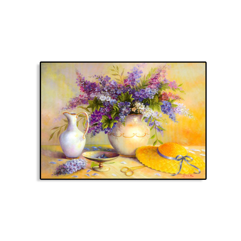 Impressionism Blooming Flower Wall Decor Canvas Light Color Florentine Art Print, Multiple Sizes Clearhalo 'Arts' 'Canvas Art' 1759546