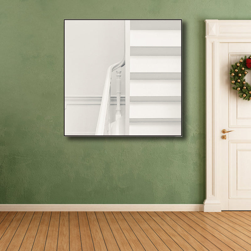 Architecture Interior View Canvas Soft White Minimalism Wall Art Print for Sitting Room Clearhalo 'Art Gallery' 'Canvas Art' 'Contemporary Art Gallery' 'Modern' Arts' 1759579