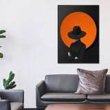 Soft Color Stylish Girl Canvas Contemporary Textured Wall Art Decor for Living Room Clearhalo 'Art Gallery' 'Canvas Art' 'Contemporary Art Gallery' 'Modern' Arts' 1759605