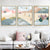 Pastel Mountain Landscape Canvas Art Nature Scenery Kids Multi-Piece Wall Decor for Room Light Blue Clearhalo 'Art Gallery' 'Canvas Art' 'Kids' Arts' 1759621