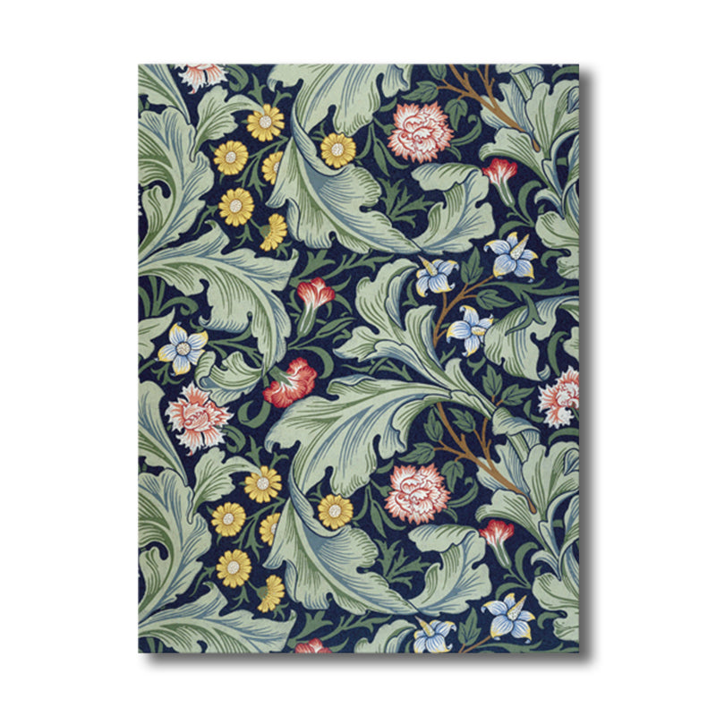 Art Nouveau Flower Print Painting Canvas Textured Light Color Wall Decor for Guest Room Clearhalo 'Arts' 'Canvas Art' 1759653