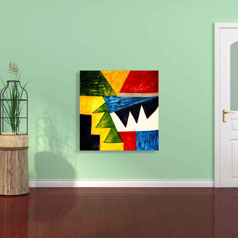 Soft Color Botanical Pattern Painting Textured Wall Art Decor for Bedroom, Multiple Sizes Green Clearhalo 'Arts' 'Canvas Art' 1759665