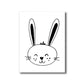 Kids Style Rabbit Wall Art Canvas Textured Pastel Color Painting for Children's Room Clearhalo 'Art Gallery' 'Canvas Art' 'Kids' Arts' 1759810
