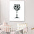 Illustration Wine Set Wall Art Decor Dining Dining Room Drinks Tolevas en couleur claire