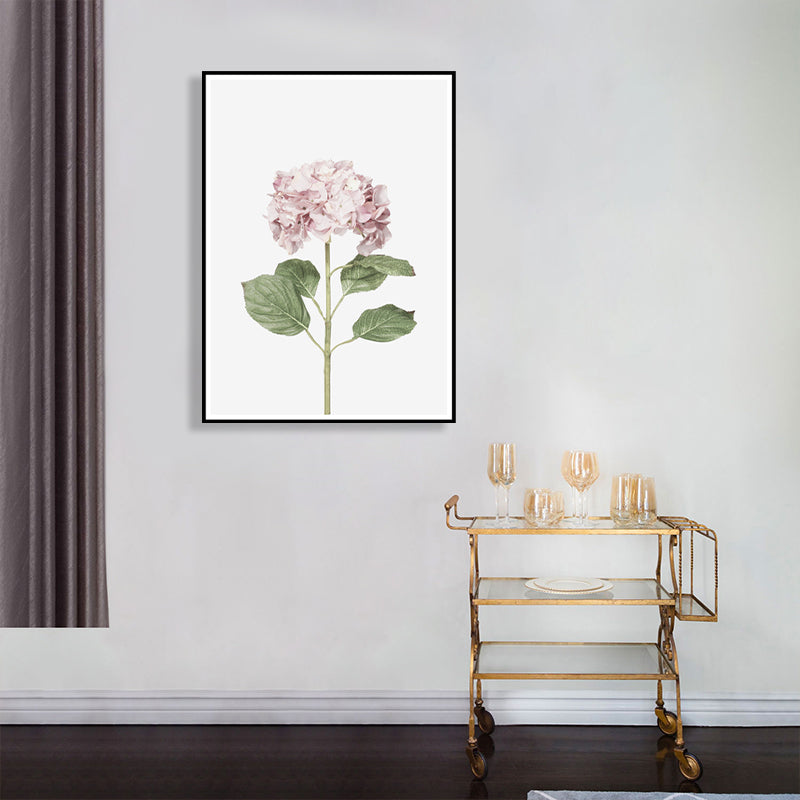 Lilacs Canvas Print House Interior Photographic Flower Wall Art in Pink, Textured Pink Clearhalo 'Art Gallery' 'Canvas Art' 'Contemporary Art Gallery' 'Modern' Arts' 1759842