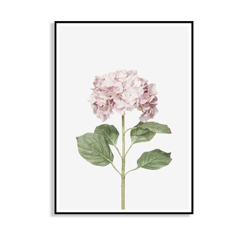 Lilacs Canvas Print House Interior Photographic Flower Wall Art in Pink, Textured Clearhalo 'Art Gallery' 'Canvas Art' 'Contemporary Art Gallery' 'Modern' Arts' 1759845