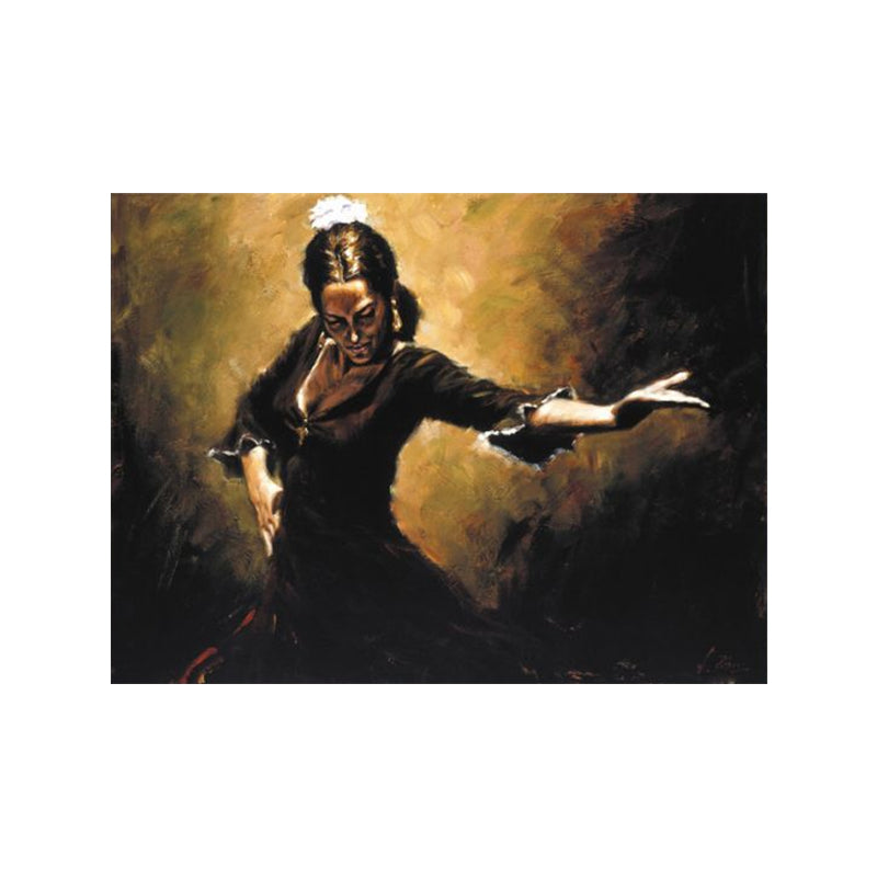Dancing Girl Scene Art Print Impressionism Canvas Textured Painting in Soft Color Clearhalo 'Arts' 'Canvas Art' 1759866