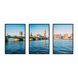 Photography Modern Style Canvas Art Watery City in Blue, Multiple Sizes Available Clearhalo 'Art Gallery' 'Canvas Art' 'Contemporary Art Gallery' 'Modern' Arts' 1759973