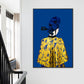 Glam Style Girl Back Painting Canvas Light Color Photography Wall Decor, Multiple Sizes Clearhalo 'Arts' 'Canvas Art' 1759986