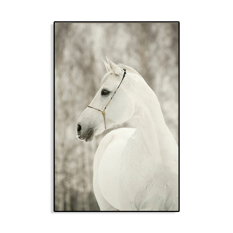 Horse Painting Pastel Color Canvas Wall Art Print Textured, Multiple Sizes Options Clearhalo 'Art Gallery' 'Canvas Art' 'Contemporary Art Gallery' 'Modern' Arts' 1760021