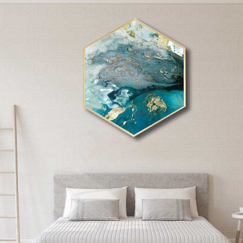 Abstract Pattern Wall Art Print Scandinavian Canvas Textured Painting in Soft Color Clearhalo 'Arts' 'Canvas Art' 1760038