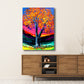 Magical Flower Tree Painting Light Color Modern Art Style Wall Decor for Dining Room Purple Clearhalo 'Arts' 'Canvas Art' 1760117