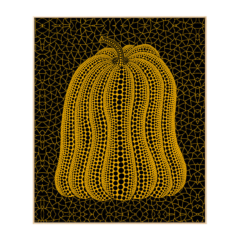 Illustration Pumpkin Art Print Dark Color Canvas Wall Decor for Bedroom, Textured Clearhalo 'Arts' 'Canvas Art' 1760215