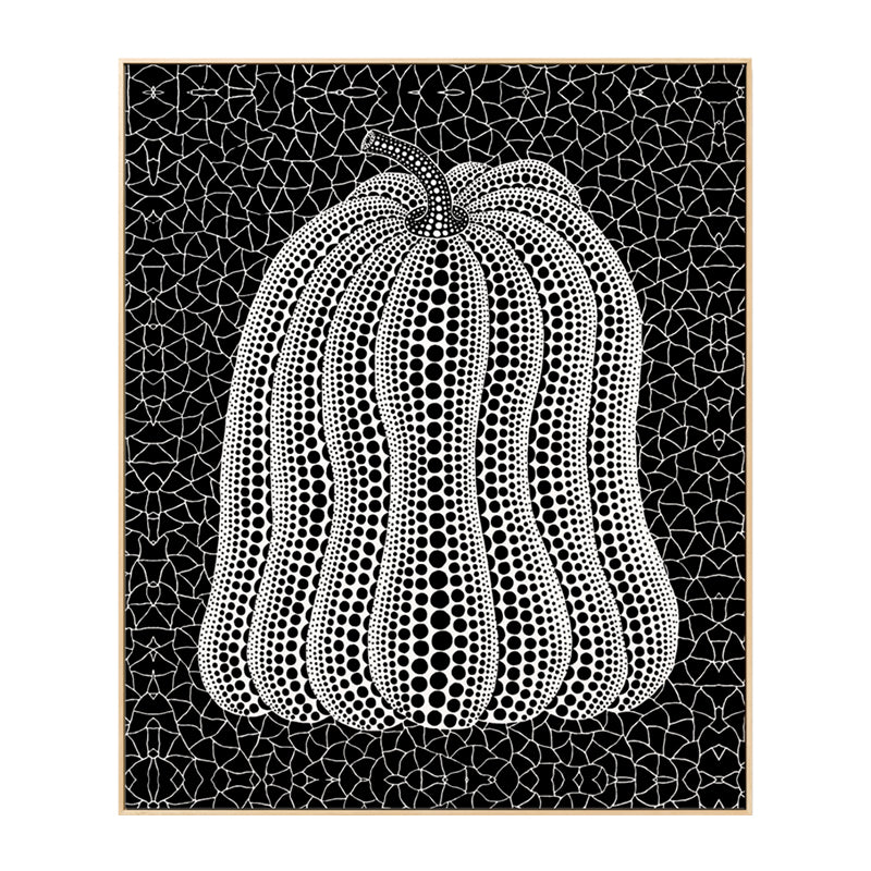 Illustration Pumpkin Art Print Dark Color Canvas Wall Decor for Bedroom, Textured Clearhalo 'Arts' 'Canvas Art' 1760221