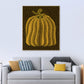 Illustration Pumpkin Art Print Dark Color Canvas Wall Decor for Bedroom, Textured Clearhalo 'Arts' 'Canvas Art' 1760227