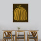 Illustration Pumpkin Art Print Dark Color Canvas Wall Decor for Bedroom, Textured Clearhalo 'Arts' 'Canvas Art' 1760228
