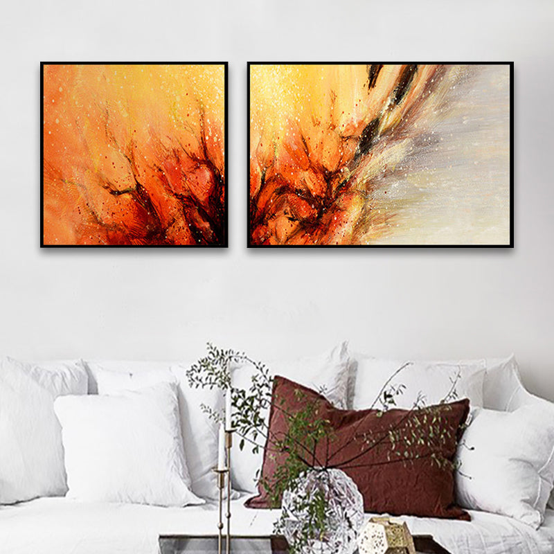 Modern Painting Print Abstract Canvas Pastel Multi-Piece Wall Art Decor for Hotel Clearhalo 'Art Gallery' 'Canvas Art' 'Contemporary Art Gallery' 'Modern' Arts' 1760254