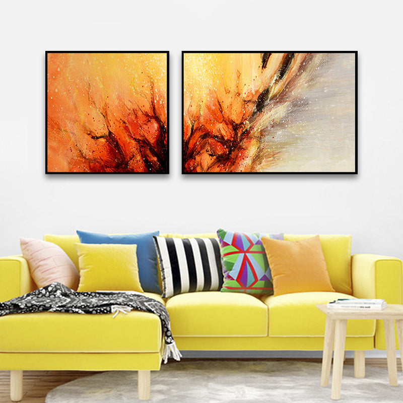Modern Painting Print Abstract Canvas Pastel Multi-Piece Wall Art Decor for Hotel Clearhalo 'Art Gallery' 'Canvas Art' 'Contemporary Art Gallery' 'Modern' Arts' 1760255