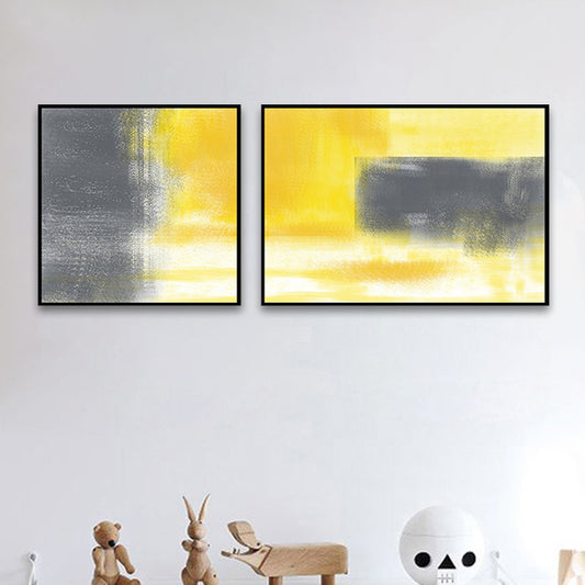 Modern Painting Print Abstract Canvas Pastel Multi-Piece Wall Art Decor for Hotel Clearhalo 'Art Gallery' 'Canvas Art' 'Contemporary Art Gallery' 'Modern' Arts' 1760262