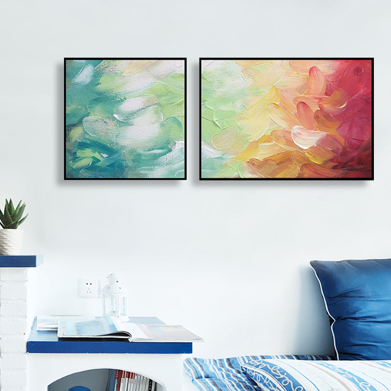 Modern Painting Print Abstract Canvas Pastel Multi-Piece Wall Art Decor for Hotel Clearhalo 'Art Gallery' 'Canvas Art' 'Contemporary Art Gallery' 'Modern' Arts' 1760266