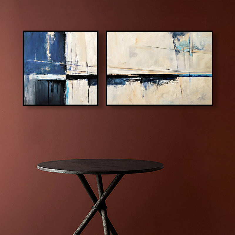 Modern Painting Print Abstract Canvas Pastel Multi-Piece Wall Art Decor for Hotel Clearhalo 'Art Gallery' 'Canvas Art' 'Contemporary Art Gallery' 'Modern' Arts' 1760269