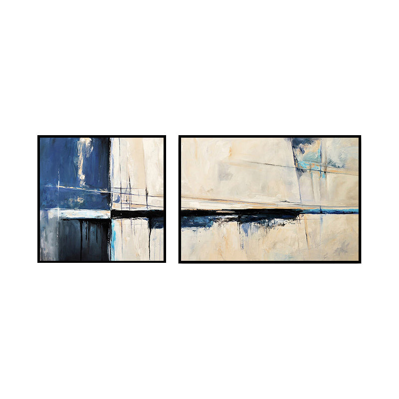 Modern Painting Print Abstract Canvas Pastel Multi-Piece Wall Art Decor for Hotel Clearhalo 'Art Gallery' 'Canvas Art' 'Contemporary Art Gallery' 'Modern' Arts' 1760271