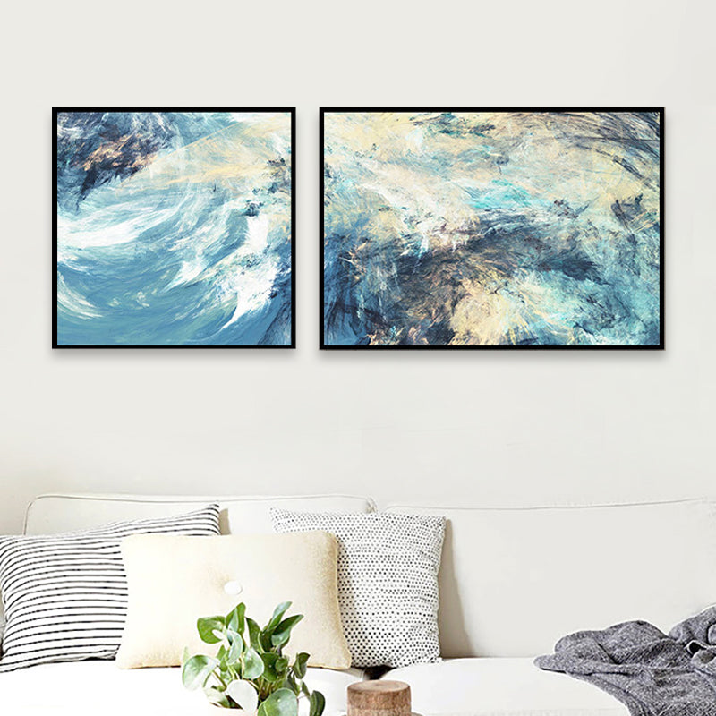 Modern Painting Print Abstract Canvas Pastel Multi-Piece Wall Art Decor for Hotel Clearhalo 'Art Gallery' 'Canvas Art' 'Contemporary Art Gallery' 'Modern' Arts' 1760273