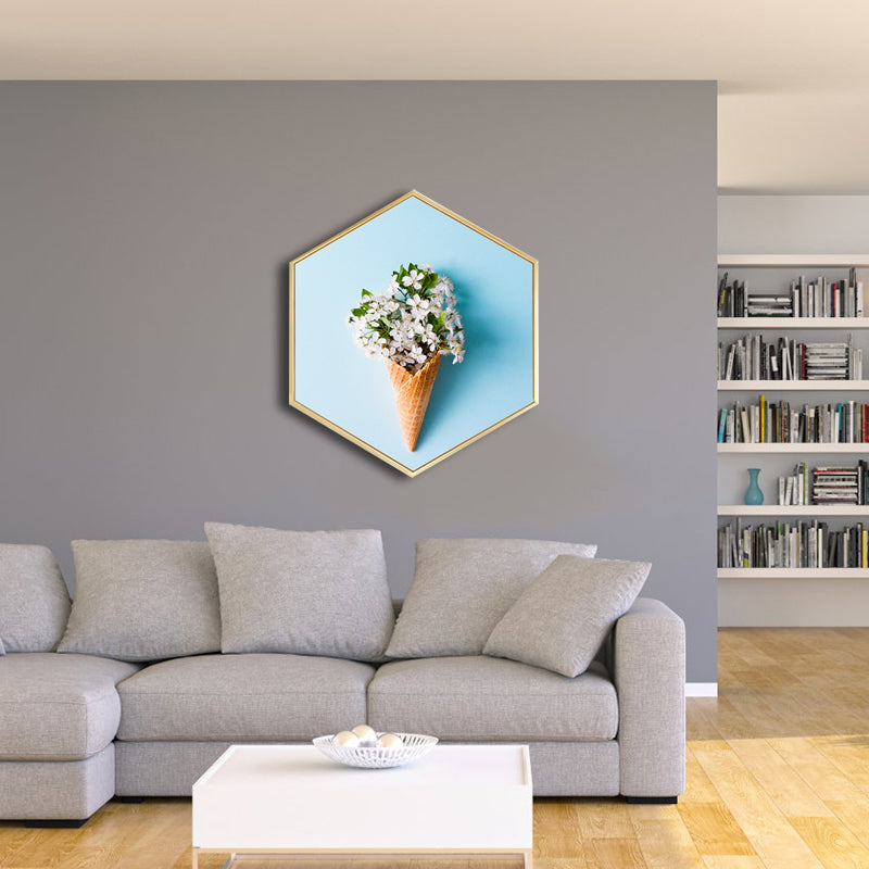 Canvas Textured Art Print Nordic Style Botanical Wall Decor, Multiple Sizes Options Clearhalo 'Arts' 'Canvas Art' 1760332